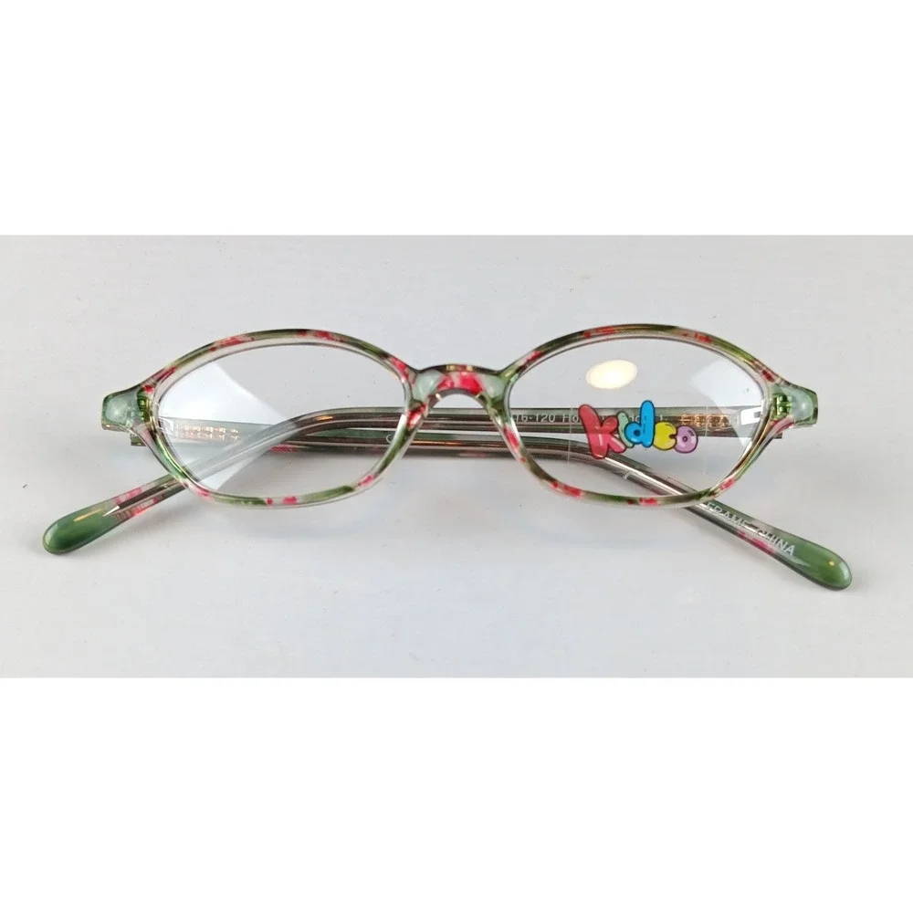 Kidco Holiday Floral Green‎ Frame Eyeglasses Kids Childrens Eyewear